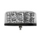 Girofar LED aerodinamic 12-24V 24 LED-uri de 3W - 5 ani Garantie - 1 punct (ax filetat) de prindere